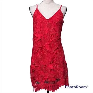 Red express mini dress